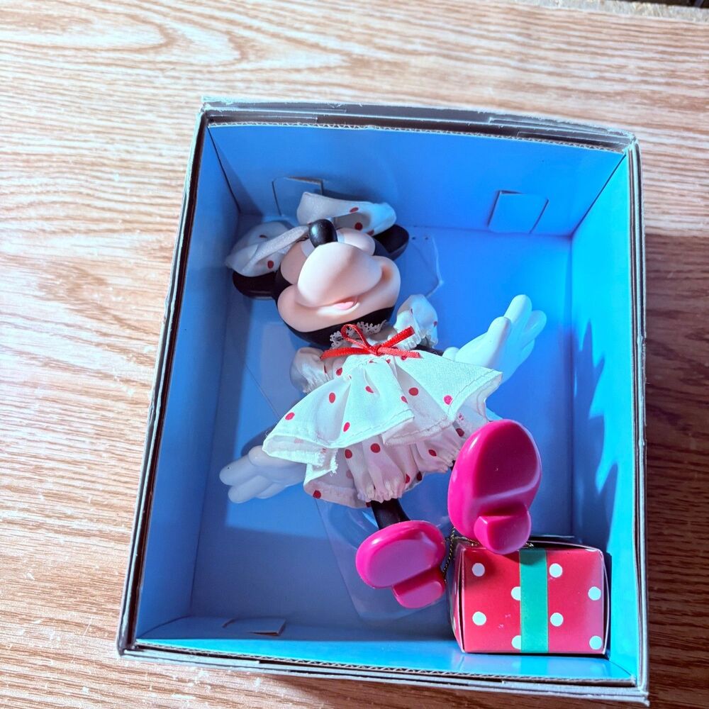 Disney Mattel Dressing Pretty Minnie Mouse 6" Vinyl Doll Vintage 1998 Rare
